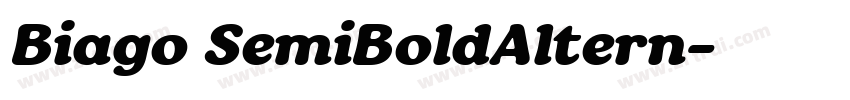 Biago SemiBoldAltern字体转换